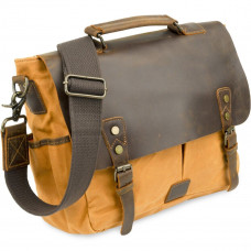 Деловой портфель в сочетании с кожей Vintage Рыжий
