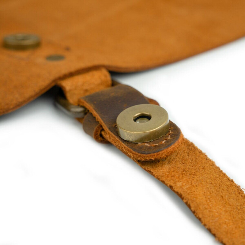 Деловой портфель в сочетании с кожей Vintage Рыжий