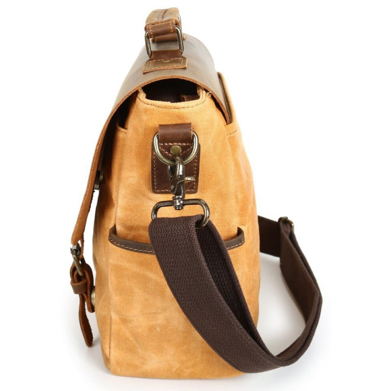 Деловой портфель в сочетании с кожей Vintage Рыжий