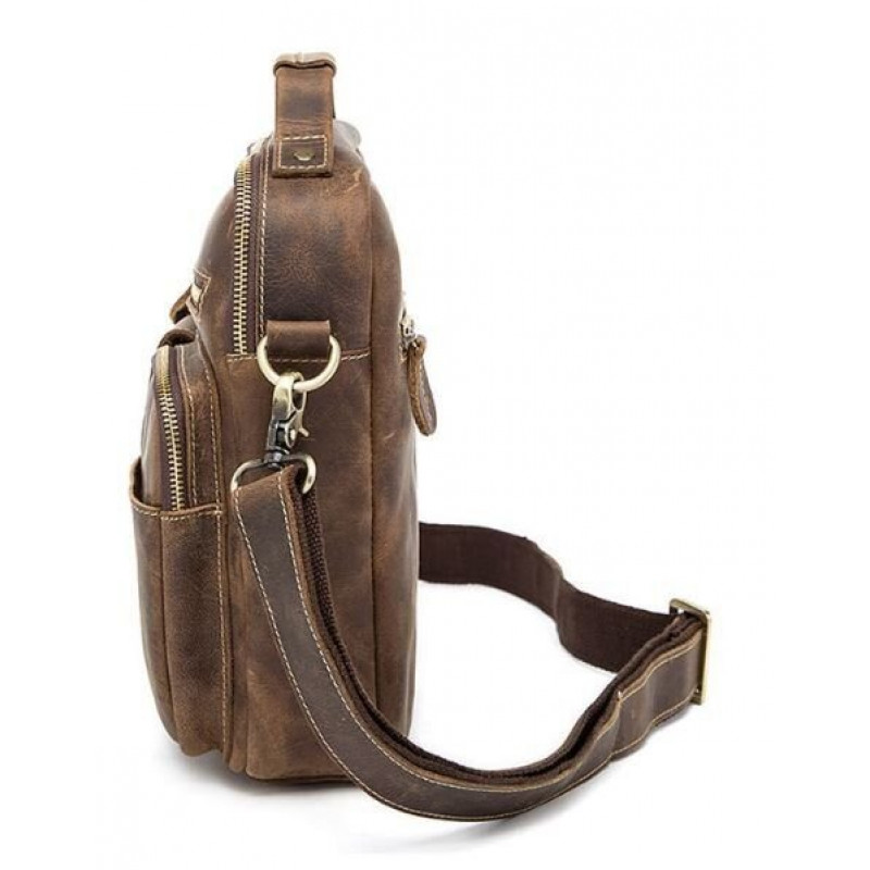 Сумка мужская Crazy horse Vintage Коричневая