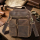 Сумка чоловіча Crazy horse Vintage Коричнева
