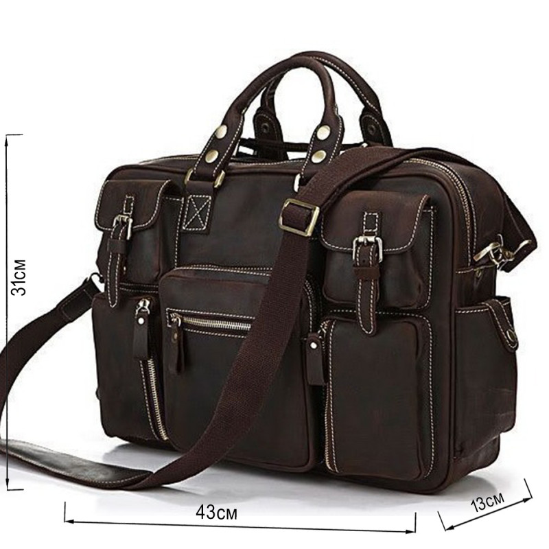 Сумка мужская Vintage Коричневая