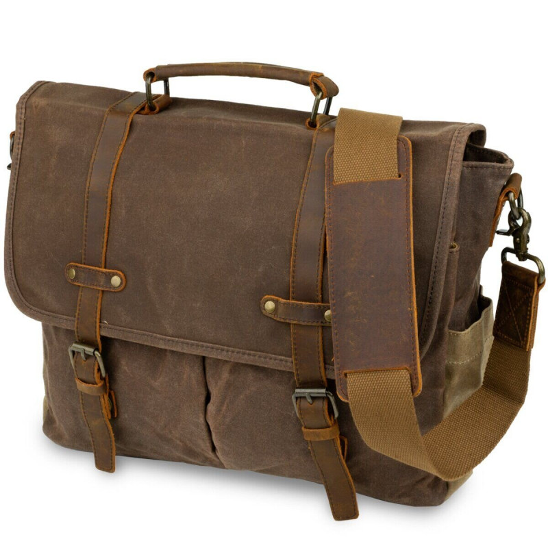 Сумка-портфель на плечо Vintage Коричневая