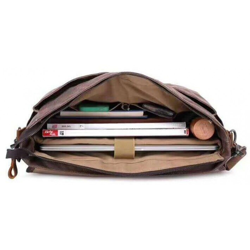 Сумка-портфель на плечо Vintage Коричневая