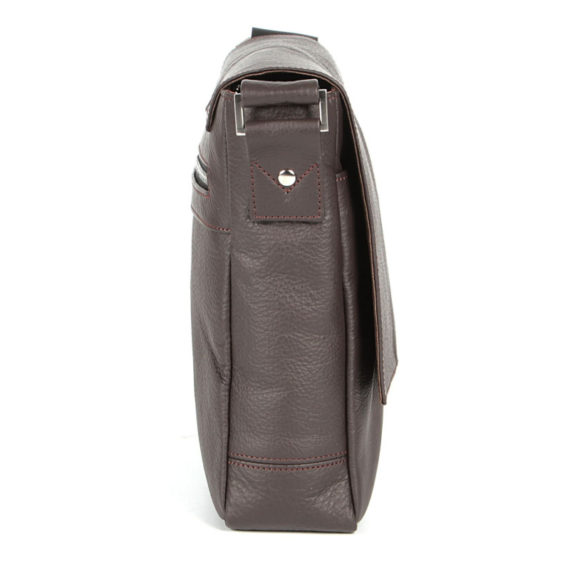 Сумка SHVIGEL кожаная Коричневая