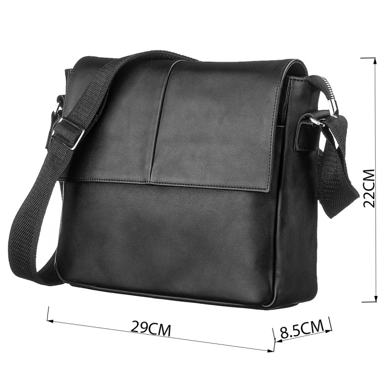 Сумка SHVIGEL кожаная Черная