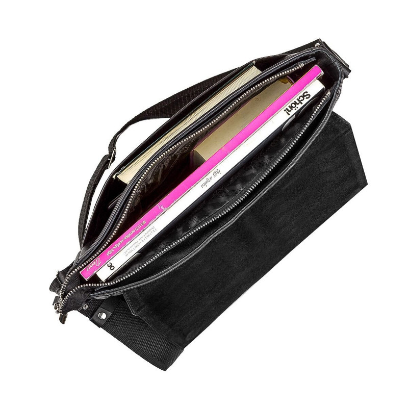 Сумка SHVIGEL кожаная Черная