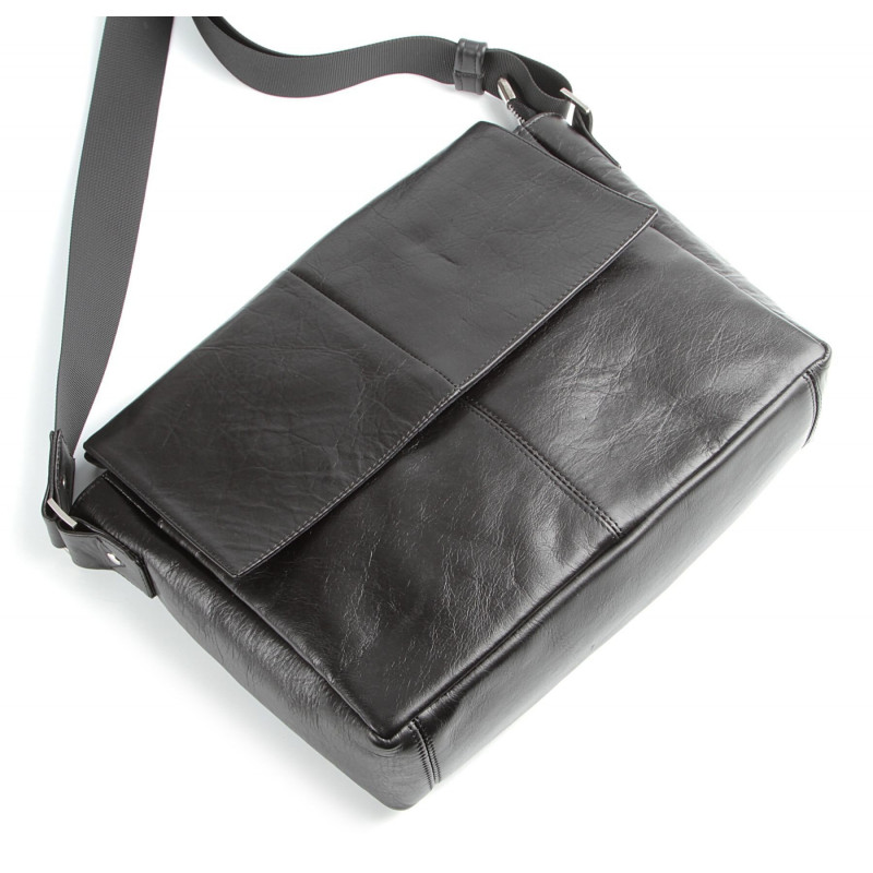 Сумка SHVIGEL кожаная Черная