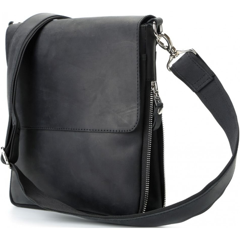 Сумка SHVIGEL из винтажной кожи Черная