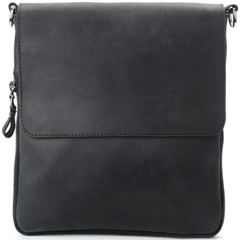 Сумка SHVIGEL из винтажной кожи Черная