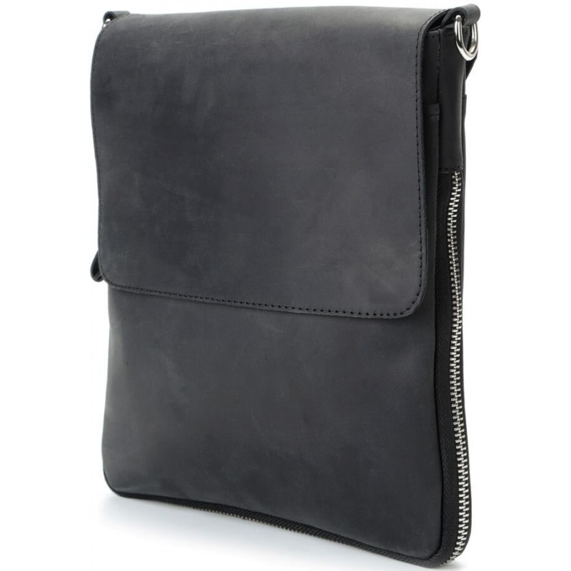 Сумка SHVIGEL из винтажной кожи Черная