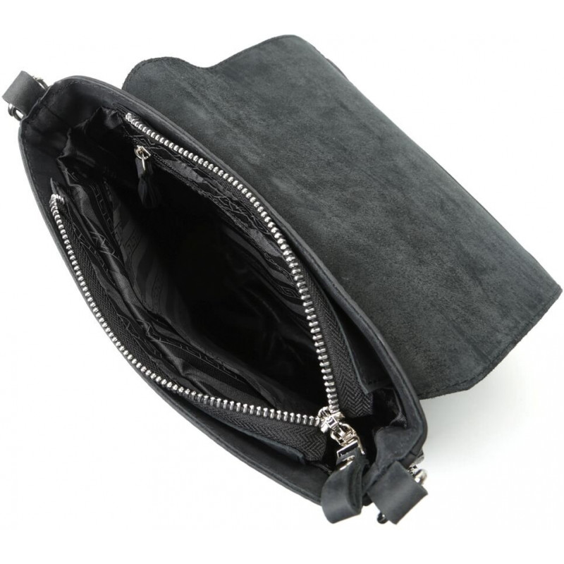 Сумка SHVIGEL из винтажной кожи Черная