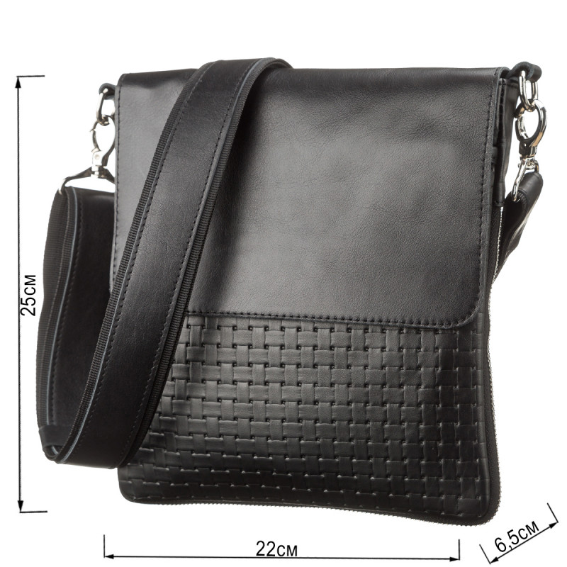 Сумка SHVIGEL из натуральной кожи Черная