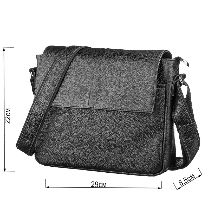 Сумка SHVIGEL кожаная Черная