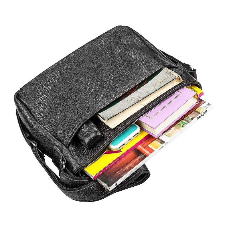 Сумка SHVIGEL кожаная Черная