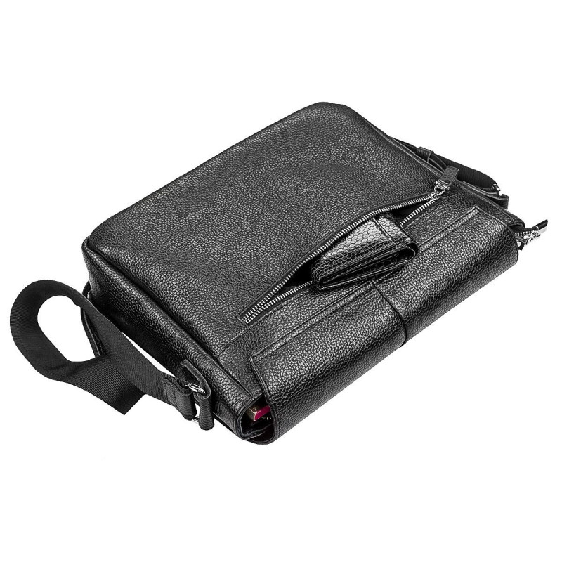 Сумка SHVIGEL кожаная Черная