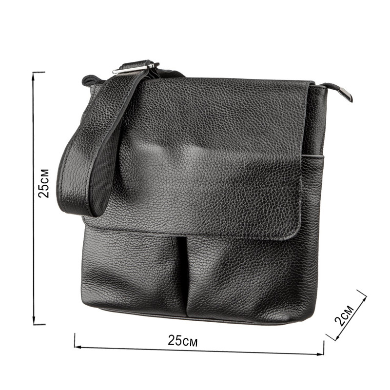 Сумка SHVIGEL из натуральной кожи Черная