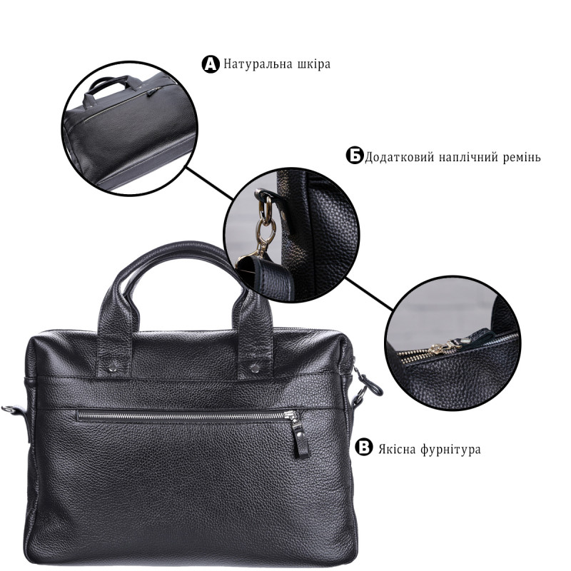 Сумка для ноутбука SHVIGEL Черная