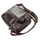 Сумка мужская SHVIGEL кожаная Коричневая