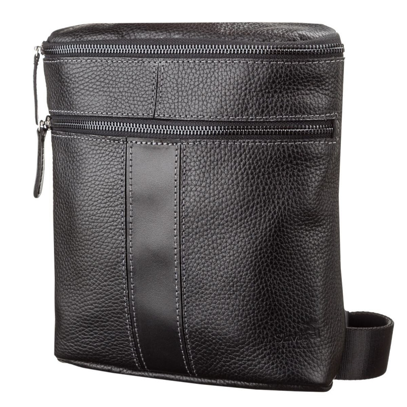 Сумка мужская SHVIGEL кожаная Черная