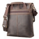Сумка мужская SHVIGEL кожаная Коричневая