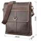 Сумка мужская SHVIGEL кожаная Коричневая