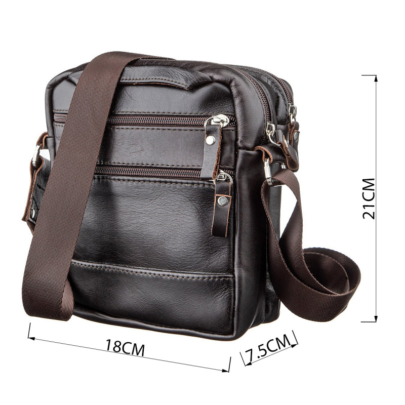 Сумка мужская SHVIGEL Коричневая