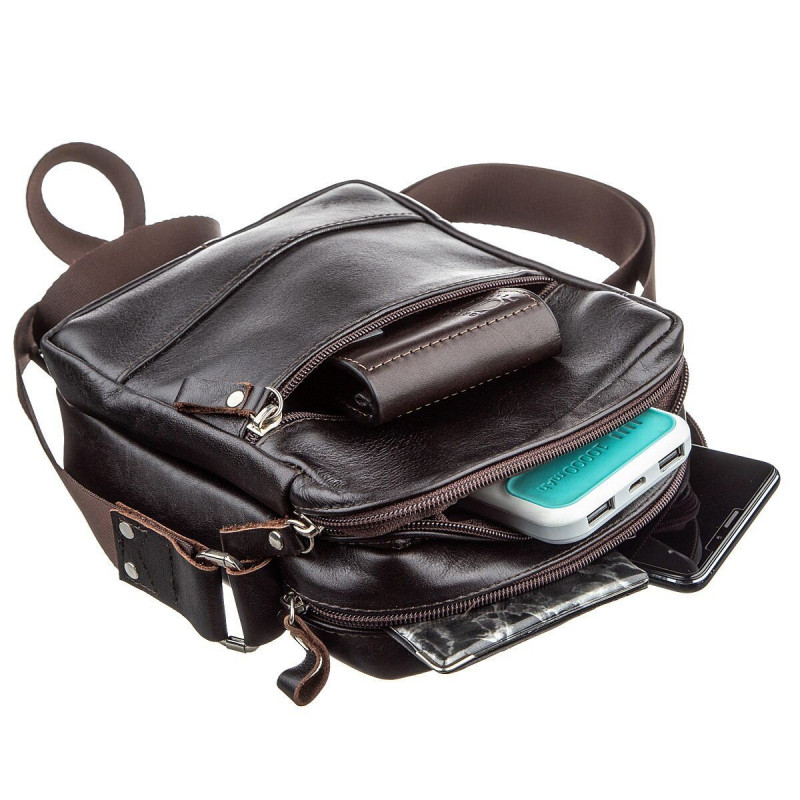 Сумка мужская SHVIGEL Коричневая