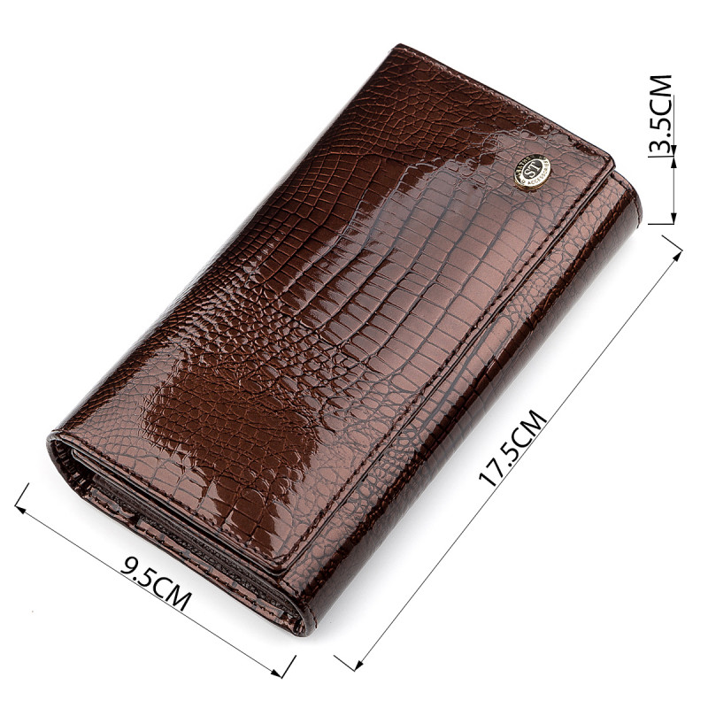 Гаманець жіночий ST Leather (SA) місткий Коричневий