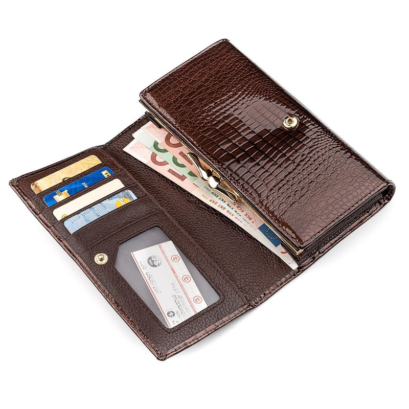 Гаманець жіночий ST Leather (SA) місткий Коричневий