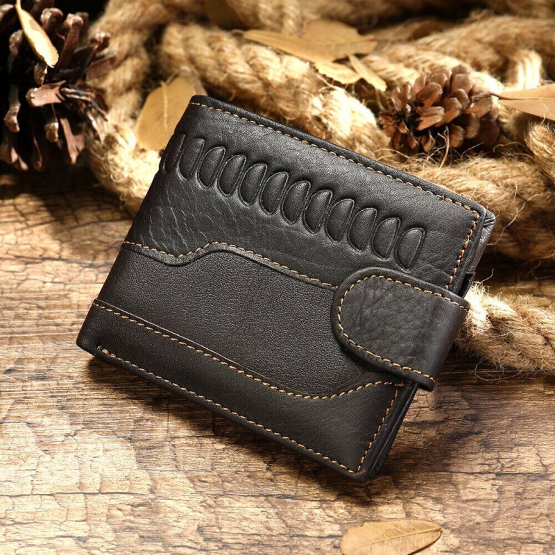 Мужской кошелек с тиснением Vintage Коричневый