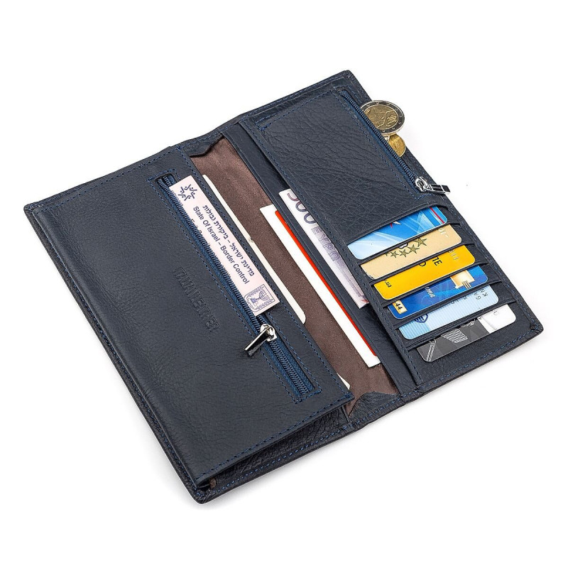 Мужской купюрник ST Leather (ST) очень удобный Синий