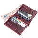 Оригінальне портмоне жіноче з накладною монетницьою GRANDE PELLE Бордове