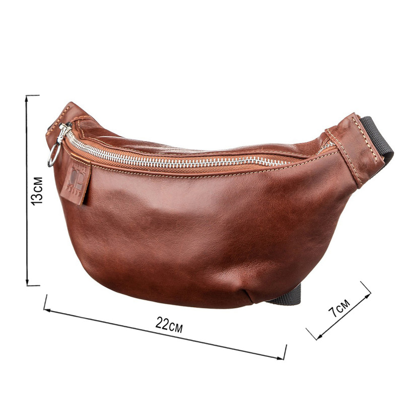 Поясна сумка GRANDE PELLE Коричнева