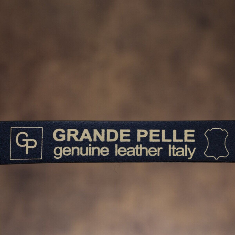 Ремень женский Grande Pelle кожаный Синий