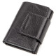 Суворе портмоне унісекс з гладкої шкіри GRANDE PELLE Чорне