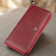 Універсальний жіночий клатч на блискавки ST Leather Червоний