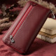 Універсальний жіночий клатч на блискавки ST Leather Червоний