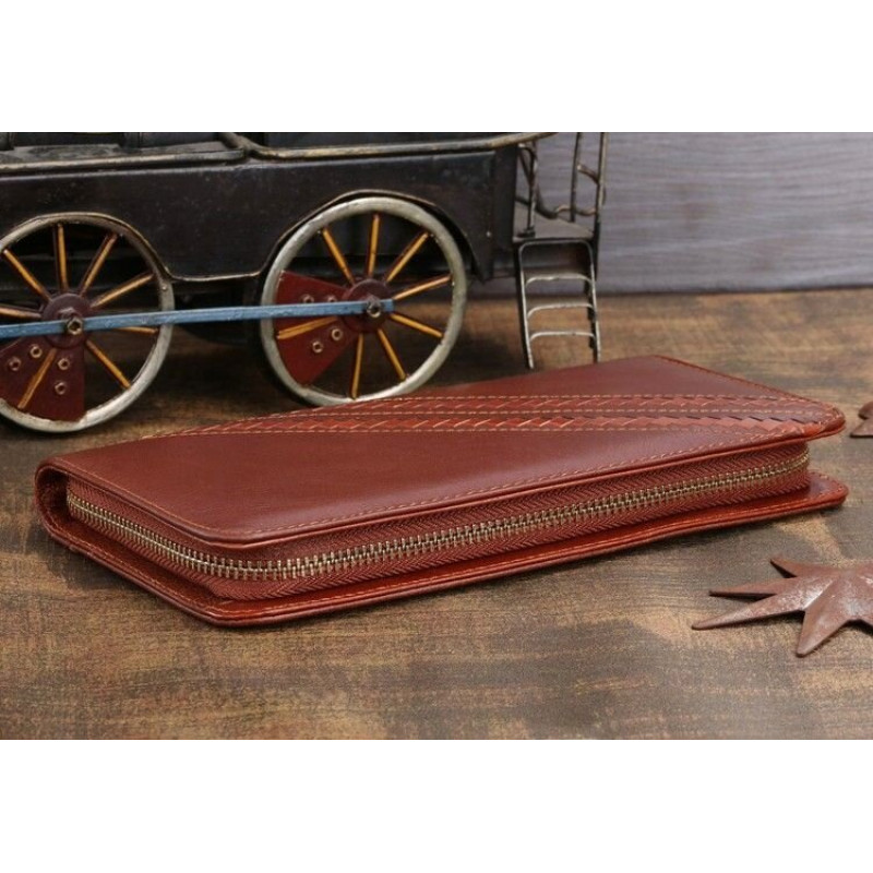 Мужской клатч Vintage кожаный Коричневый