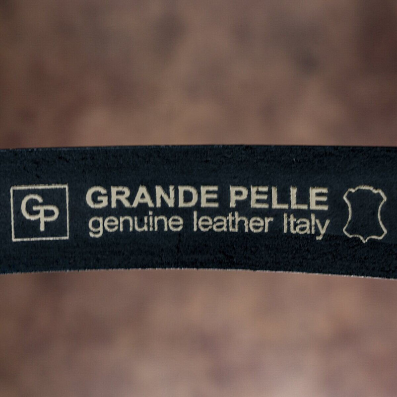 Ремень мужской GRANDE PELLE кожаный Черный