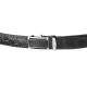 Ремень-автомат CROCODILE LEATHER из натуральной кожи крокодила Черный