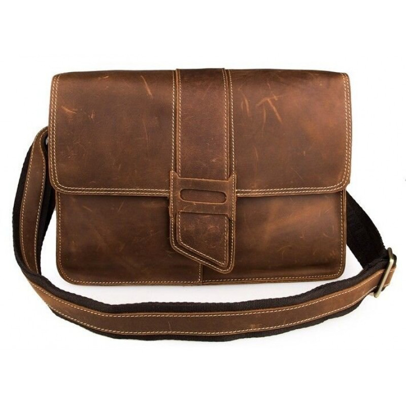 Сумка чоловіча Vintage в вінтажному стилі Коричнева