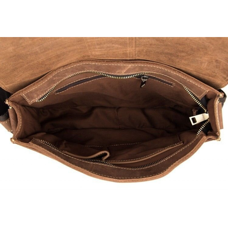 Сумка чоловіча Vintage в вінтажному стилі Коричнева