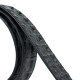 Ремень классика из натуральной кожи крокодила CROCODILE LEATHER Черный