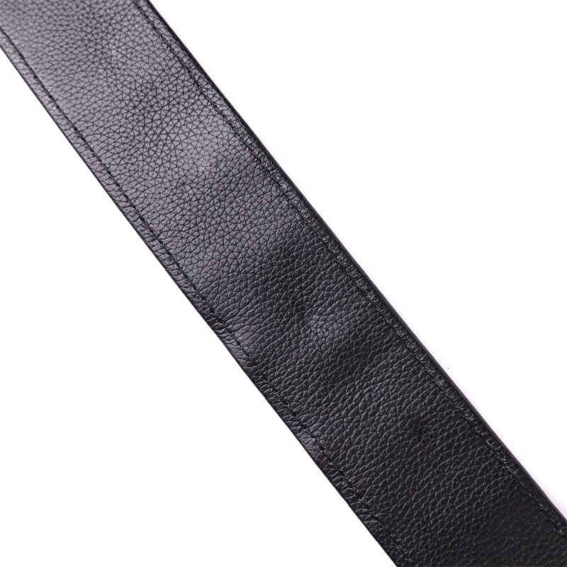 Ремень классика из натуральной кожи крокодила CROCODILE LEATHER Черный