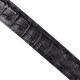 Ремень классика из натуральной кожи крокодила CROCODILE LEATHER Черный
