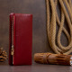 Вертикальный кошелек на кнопке женский ST Leather Бордовый