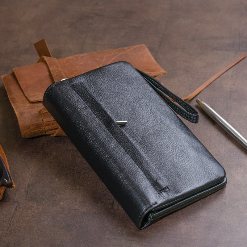 Клатч из кожи женский ST Leather Черный