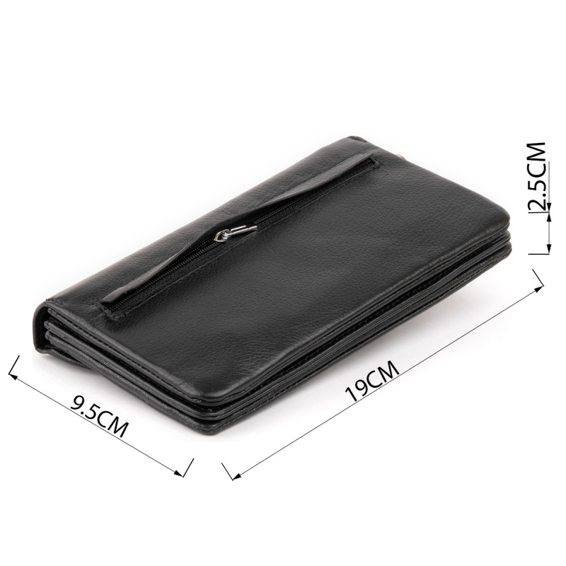 Клатч из кожи женский ST Leather Черный