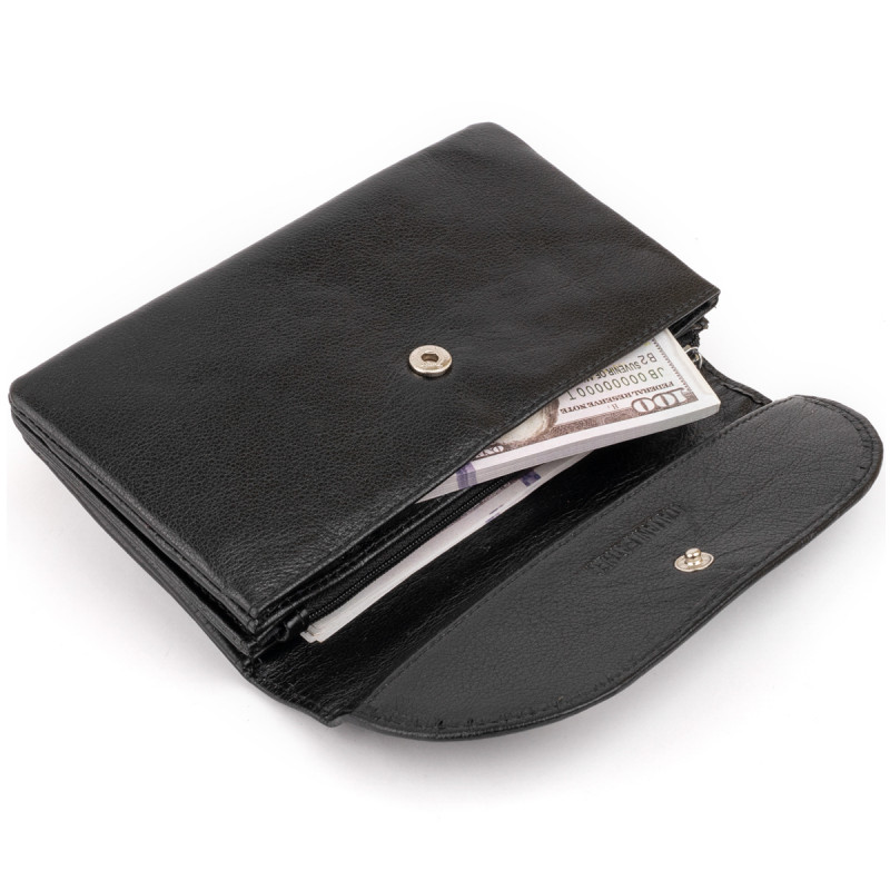 Клатч из кожи женский ST Leather Черный